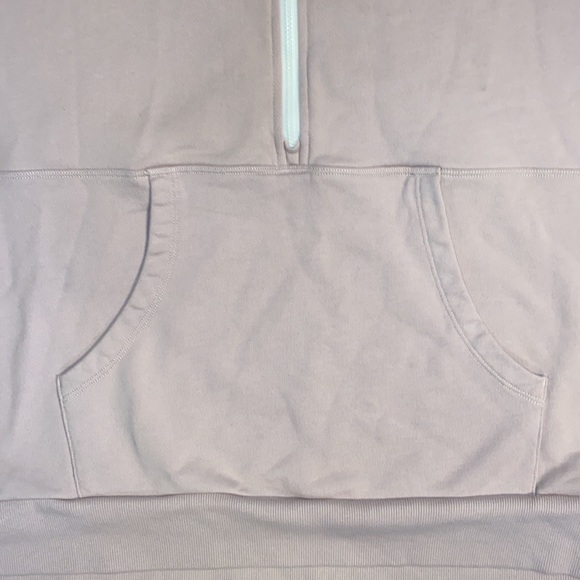 Yvette Half Zip Blush Pink Pullover Sweatshirt, Women’s Plus Size 14 - Picture 3 of 9